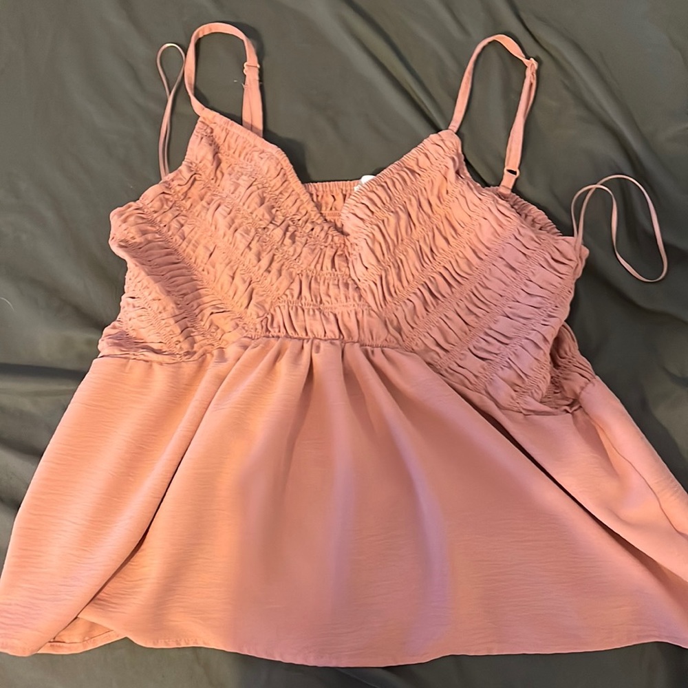 Soft pink tank top